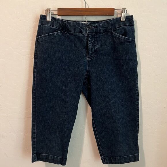 St John’s Bay Crop jeans 8P dark wash - Picture 4 of 12